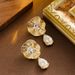 Fashionable Cold Style Diamond Inlaid Flower With Feminine Temperament, Simple And High-end Silver Needle Earrings_ipsvogv.com