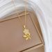 】 Ye 【 Zi Hua Duo Light Luxury Charm Gorgeous Full Diamond Necklace Women's Versatile Clavicle Titanium Steel Chain 【 】_ipsvogv.com
