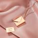 hot selling titanium steel envelope pendant necklace fashionable ladies titanium steel clavicle chain loveyou pendant can be opened_ipsvogv.com