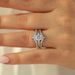Exquisite Three Piece Set, Platinum With Zirconia, Women's Diamond Ring, Simple And Creative Love Ring_ipsvogv.com