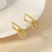 S Sterg Sier T-shaped Round Ear Buckle Light Female Niche Versatile Electroplated Gold Plated Design Earrings_ipsvogv.com