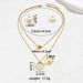 Ins Fresh Japanese and Korean Style Women's Ring Earring Necklace Personalized Zircon Set Round Clavicle Chain Versatile_ipsvogv.com