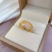 【 Real Gold 】 Couple Female Ins Trendy Fashion Luxury Adjustable Open Personality Coldness Style Finger Ring_ipsvogv.com