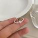Sterling Silver Diamond Style For Female Niche Design, Index Finger With Stylish And Simple Style, Open Ring_ipsvogv.com