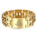 Nordic Viking Rune Totem Triangle Wheel Fashionable Dominant Men's Titanium Steel Cuban Bracelet_ipsvogv.com