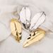 12692 Fashionable, Trendy, Personalized, and Elegant New with ZA Design, Leaf Fold Alloy Earrings_ipsvogv.com