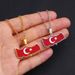 hot selling Turkish map pendant stainless steel necklace oil drop map geometric ethnic style jewelry_ipsvogv.com