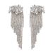 Fashionable small fresh tassel pendant sweet girl street shooting temperament versatile rhinestone jewelry earrings_ipsvogv.com