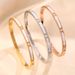 New Fashionable And Versatile Simple Diamond Inlaid Titanium Steel Bracelet With Delicate Gold-plated Jewelry_ipsvogv.com