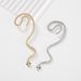 E9872 minimalist earrings with geometric diamond inlay snake shaped personalized earrings. Hip hop nightclubs without_ipsvogv.com