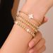 Jewelry Niche Design Cross Bracelet Set Sweet And Cool Beaded Stacked Shell Pearl Bracelet_ipsvogv.com