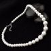 Pearl Necklace Earrings Bracelet Set Three-piece Personalized Pearl Clavicle Necklace Jewelry Set_ipsvogv.com