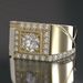 Sanjie's New Fashionable And Domineering Ins Punk Gold-plated Full Men's Diamond Ring_ipsvogv.com