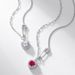 Personality needle cultivation ruby love light luxury necklace female niche temperament cold style clavicle chain_ipsvogv.com