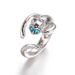 2015 Sparkling Czech Diamond Cute Open Cat Ring J007_ipsvogv.com