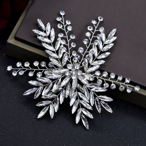 Bridal Headdress Rhinestone Hairpin Bb Clip Wedding Dress Hair Side Decoration Handmade Hair Accessories_ipsvogv.com
