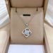 】 Four 【 Leaf Flower Light Luxury Charm Gorgeous Full Diamond Necklace Women's Versatile Clavicle Titanium Steel Chain 【 】_ipsvogv.com