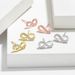 Minimalist Korean version of the Mobius set of earrings S925 silver needle niche design eternal infinity symbol 8 shaped earrings_ipsvogv.com