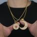 Men's Jewelry Zircon Inlaid Love Sun Moon Necklace Couple Hip Hop Pendant 520 Valentine's Day Gift_ipsvogv.com