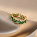 Cao Shi Japanese Style Light Luxury Trendy Geometric French Court Temperament Irregular Index Finger Queen Ring_ipsvogv.com