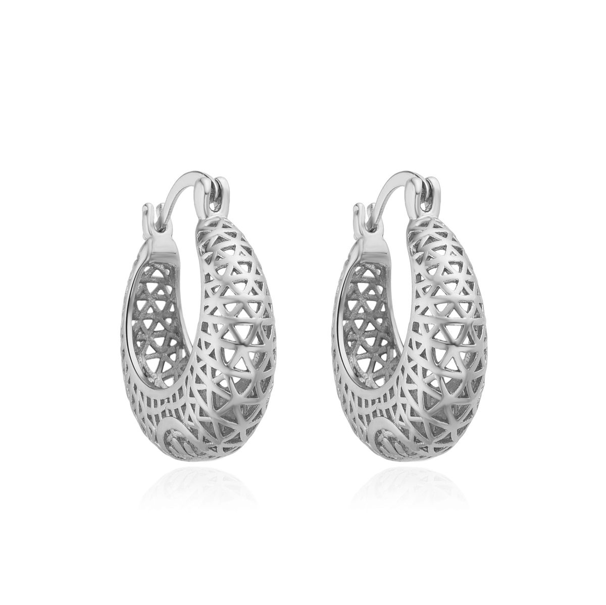 Women’s Jewelry Set Fashion Copper Plated Real Gold New Fashion Gold Light Luxury Style High End Hollow Shape Earrings_ipsvogv.com