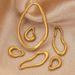 Stainless Steel Creative Elliptical Geometry Twisted Hydraulic And Earrings DIY Handmade Jewelry Accessories_ipsvogv.com