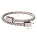 Trendy Open Square Head Elastic Braided Rope Bracelet Wia Line Steel Wire Bangle Men Hip Hop Punk Jewelry_ipsvogv.com