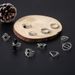 New Black Carved Hollow Cross Drip 11 Piece Set Ring_ipsvogv.com