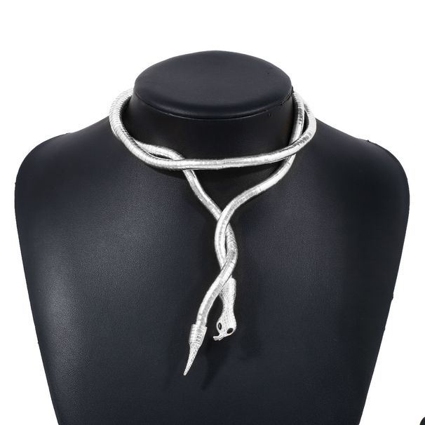 N11579 personality winding snake necklace, niche design, spicy girl adjustable bracelet_ipsvogv.com