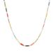 Colored Dopamine Necklace For Women, Niche Colored Oil Drop Stacking Design Double Layer Beaded Necklace For Women_ipsvogv.com