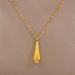Full Body 【 Titanium Steel 】 Cool Feng Shui Drop Personality Minimalist Wind Furnace Real Gold Necklace Female INS Mesh 【 】_ipsvogv.com
