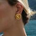 E12645 fashionable niche with INS style, simple and personalized chic design, metal earrings_ipsvogv.com