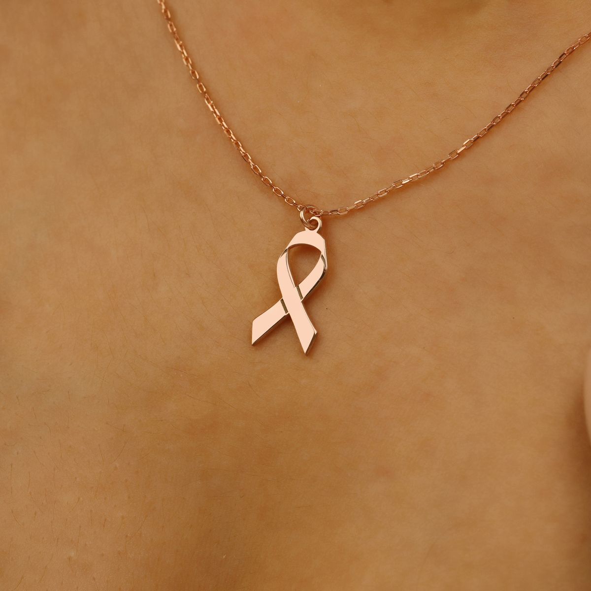New Breast Cancer Prevention And Awareness Survivor Ribbon Pendant Necklace Fashion Jewelry Gift_ipsvogv.com