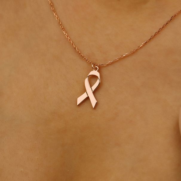 New Breast Cancer Prevention And Awareness Survivor Ribbon Pendant Necklace Fashion Jewelry Gift_ipsvogv.com