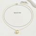 version of Korean style fresh and sweet small fragrance women's necklace niche string pearl cross ring design collarbone_ipsvogv.com