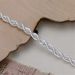 Popular Jewelry 4mm Fried Dough Twists Rope Simple Fashion Silver Plated Lady Bracelet_ipsvogv.com
