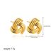 Women’s Jewelry Set Fashion Gold Plated Geometric Twisted Temperament Earrings Multi Layer Earrings Niche Design Earrings_ipsvogv.com