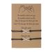 Infinite Eight Character Wax Thread Hand Woven Couple Friendship Card Bracelet Hand Rope_ipsvogv.com