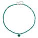Fashion High-end Sense Niche Love Pendant Collarbone Chain Glass Rice Beads Handmade Beaded Necklace_ipsvogv.com