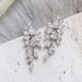 Cao Shi Luxurious Super Sparkling with Leaf Style Design Sense Long Wisteria Flower Exquisite Earrings for Women_ipsvogv.com