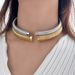 Women's Jewelry Stainless Steel Open Collar Bracelet Set Advanced Snake Ring Necklace Chocker 8mm12mm16mm_ipsvogv.com