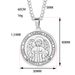 hot selling stainless steel seven angel pendants Men's medal titanium steel necklace jewelry_ipsvogv.com