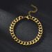 Unisex Jewelry Fashion couple grinding six sided bracelet titanium steel bracelet personality Cuban chain ins trend hip hop bracelet_ipsvogv.com