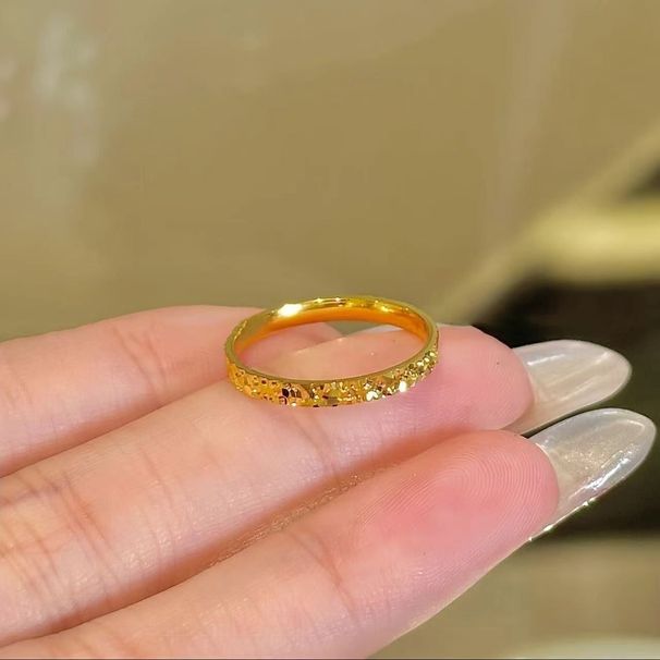 【 Texture 】 Non Fading Light Luxury High End Fragmented Ice Titanium Steel Female Explosive Flash Fine Style Plain_ipsvogv.com