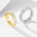 Women's Jewelry 14k Gold Plated Diamond Ring Jewelry 925 Sterling Silver Simple Personality All Match Square Zircon Ring_ipsvogv.com