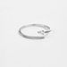 Women's Jewelry S925 Sterling Silver Adjustable Open Ring With Micro-Pave Zirconia - Geometric Irregular Design Stackable Index Finger Ring_ipsvogv.com