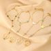 Women’s Jewelry Set Fashion New Product Niche Design Colorful Love Back Bracelet Girls Ring Bracelet Integrated Stainless Steel Gold Plated Bracelet_ipsvogv.com