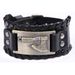 Punk Men PU Slavic Axe Wristband Hip Hop Viking Braided Leather Bracelet_ipsvogv.com