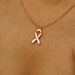 New Breast Cancer Prevention And Awareness Survivor Ribbon Pendant Necklace Fashion Jewelry Gift_ipsvogv.com