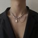 Retro Hip Hop Fashion Trend Necklace Men And Women Cold Style Gem Leather Rope Cuban Clavicle Chain_ipsvogv.com